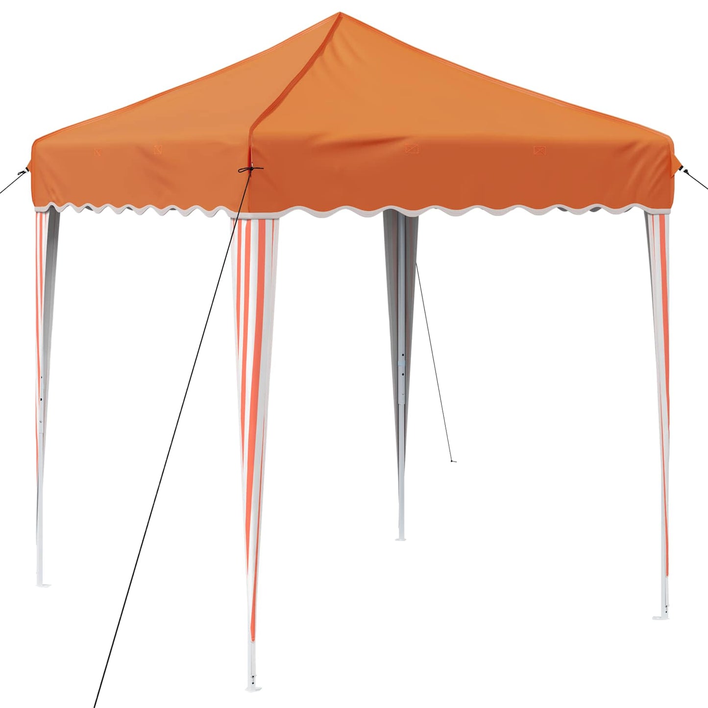 Pop-up Festtelt 195 x 195 x 245 cm Orange Oxford stof
