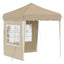 Pop-up Festtelt 195 x 195 x 245 cm Cremefarvet Oxford stof