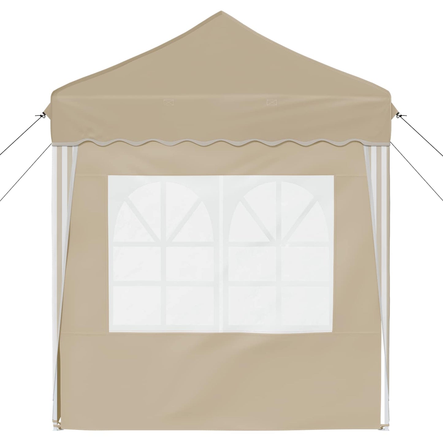 Pop-up Festtelt 195 x 195 x 245 cm Cremefarvet Oxford stof