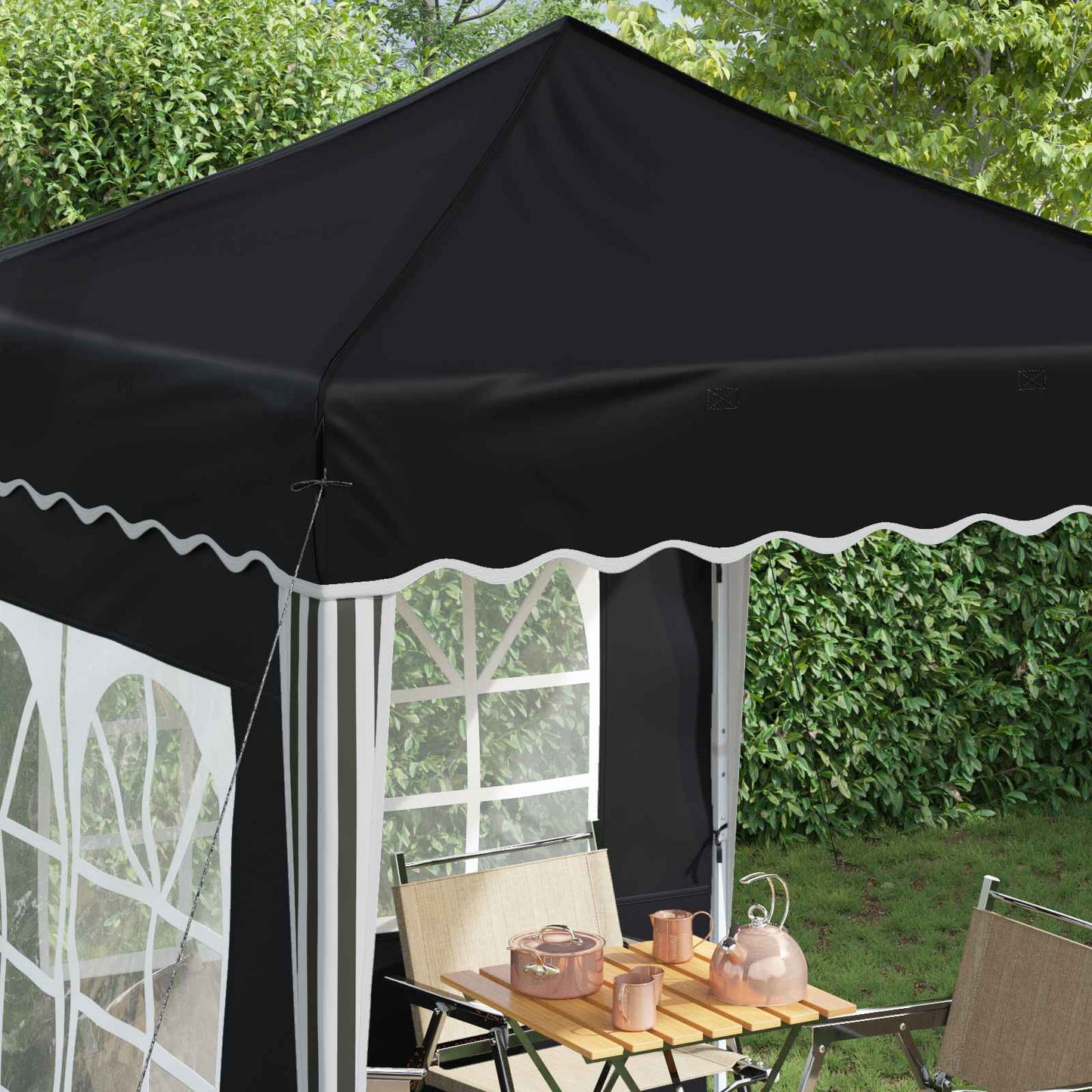 Pop-up Festtelt 195 x 195 x 245 cm Antracit Oxford stof