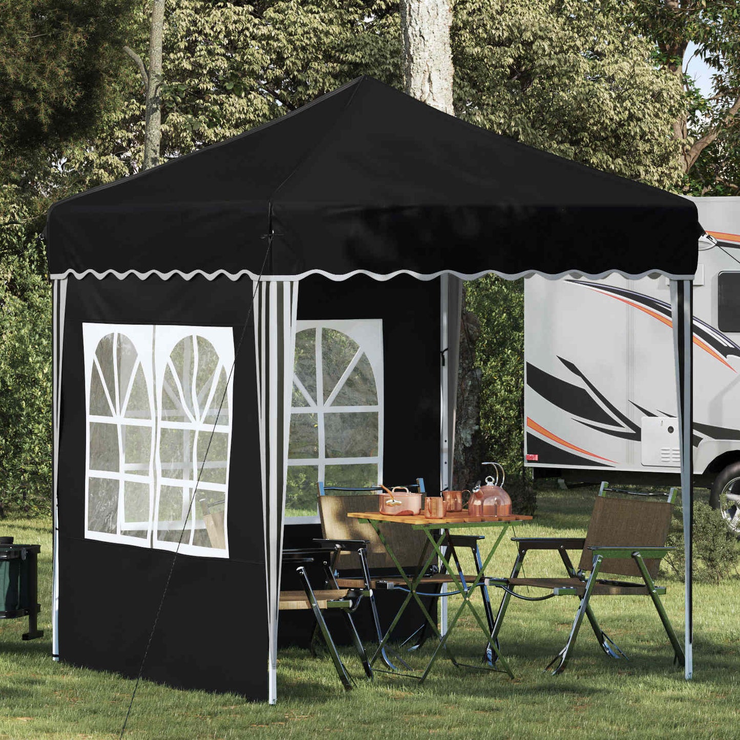 Pop-up Festtelt 195 x 195 x 245 cm Antracit Oxford stof