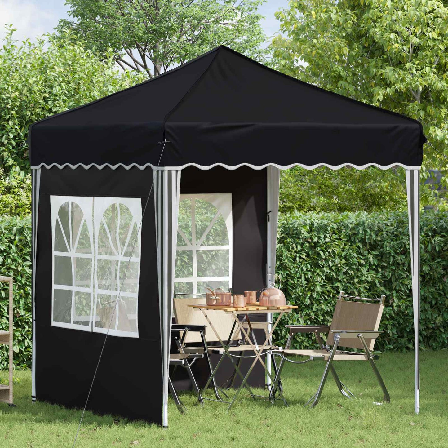 Pop-up Festtelt 195 x 195 x 245 cm Antracit Oxford stof