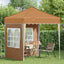Pop-up Festtelt 195 x 195 x 245 cm Beige Oxford stof