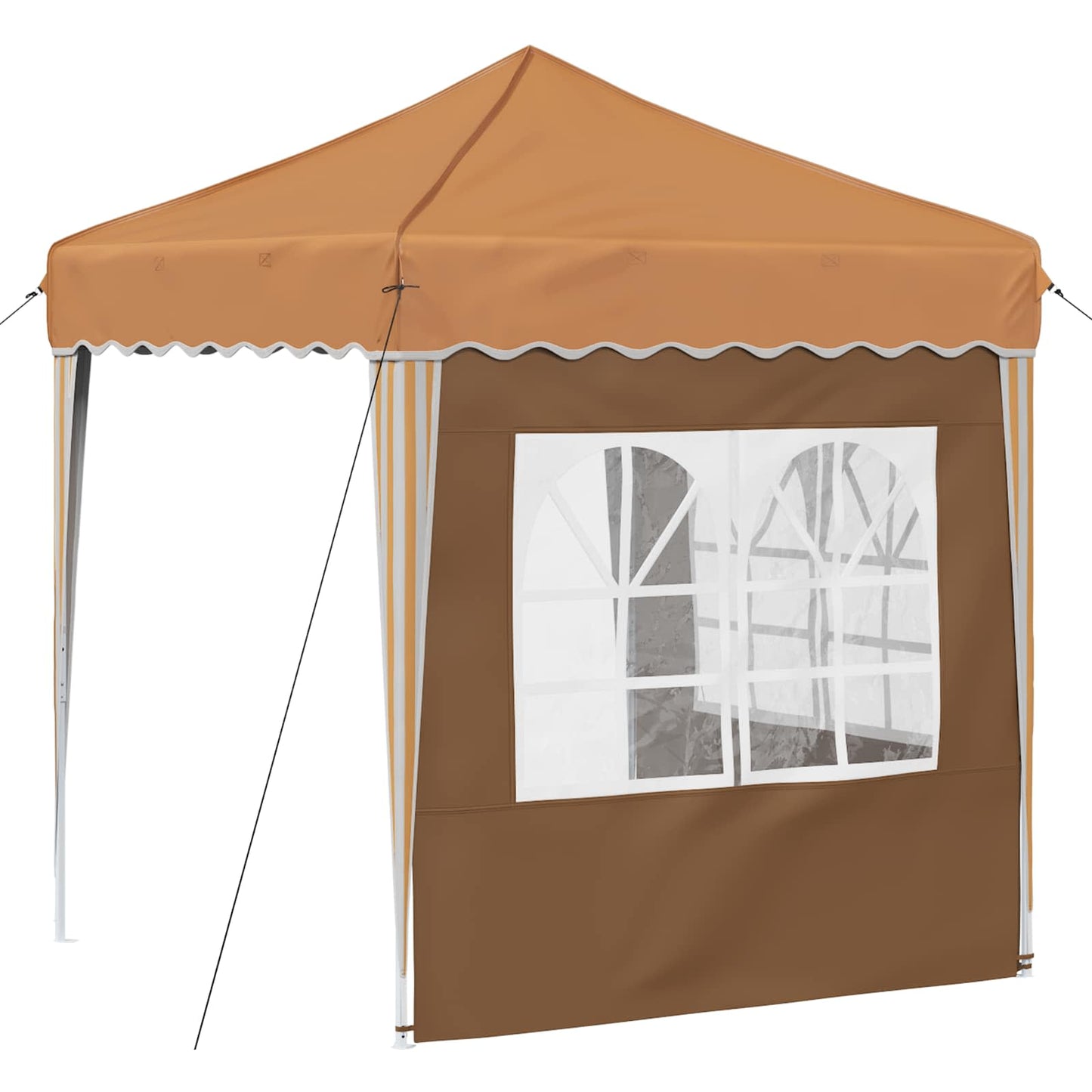 Pop-up Festtelt 195 x 195 x 245 cm Beige Oxford stof