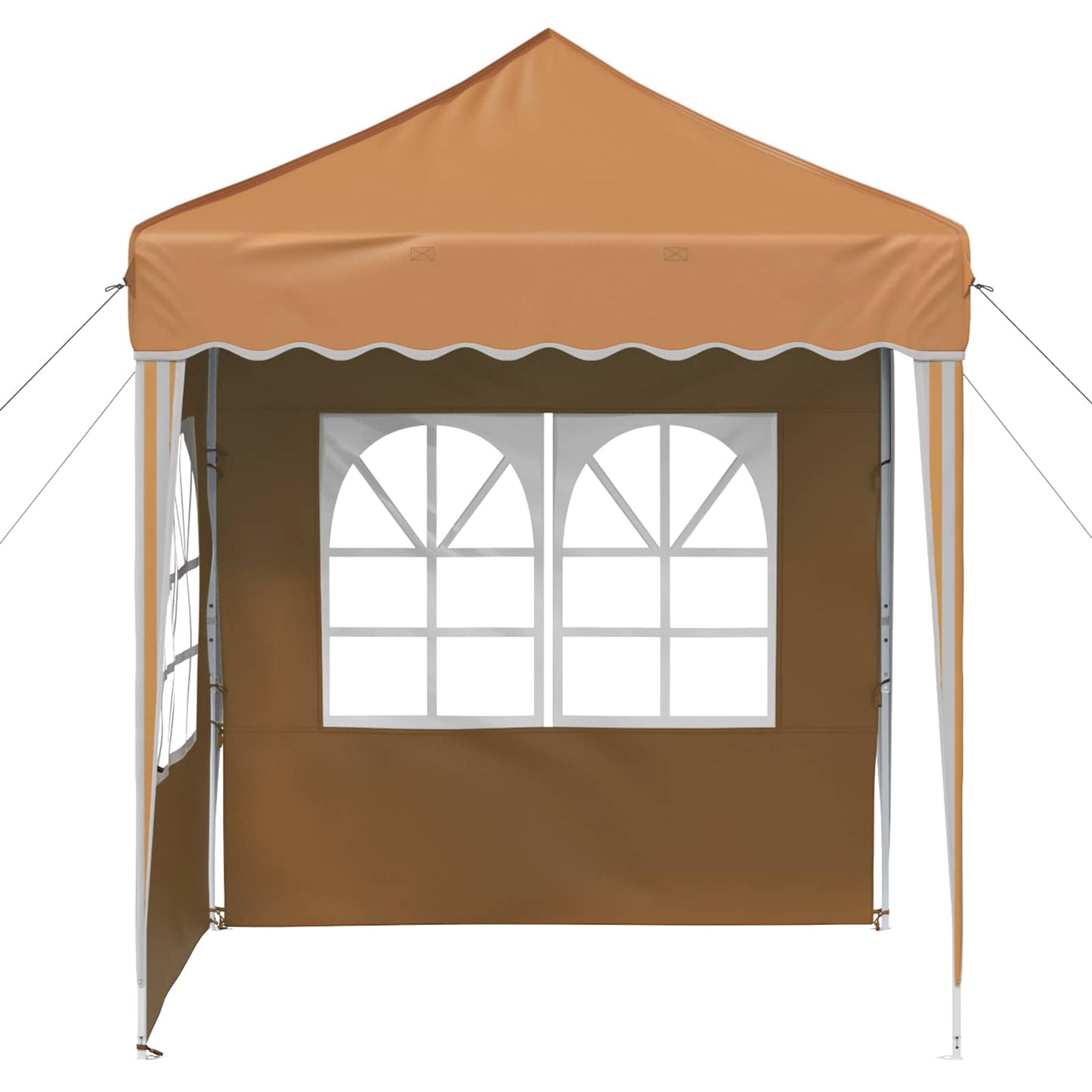 Pop-up Festtelt 195 x 195 x 245 cm Beige Oxford stof