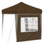 Pop-up Festtelt 195 x 195 x 245 cm Gråbrun Oxford stof