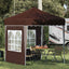 Pop-up Festtelt 195 x 195 x 245 cm Brun Oxford stof