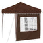 Pop-up Festtelt 195 x 195 x 245 cm Brun Oxford stof
