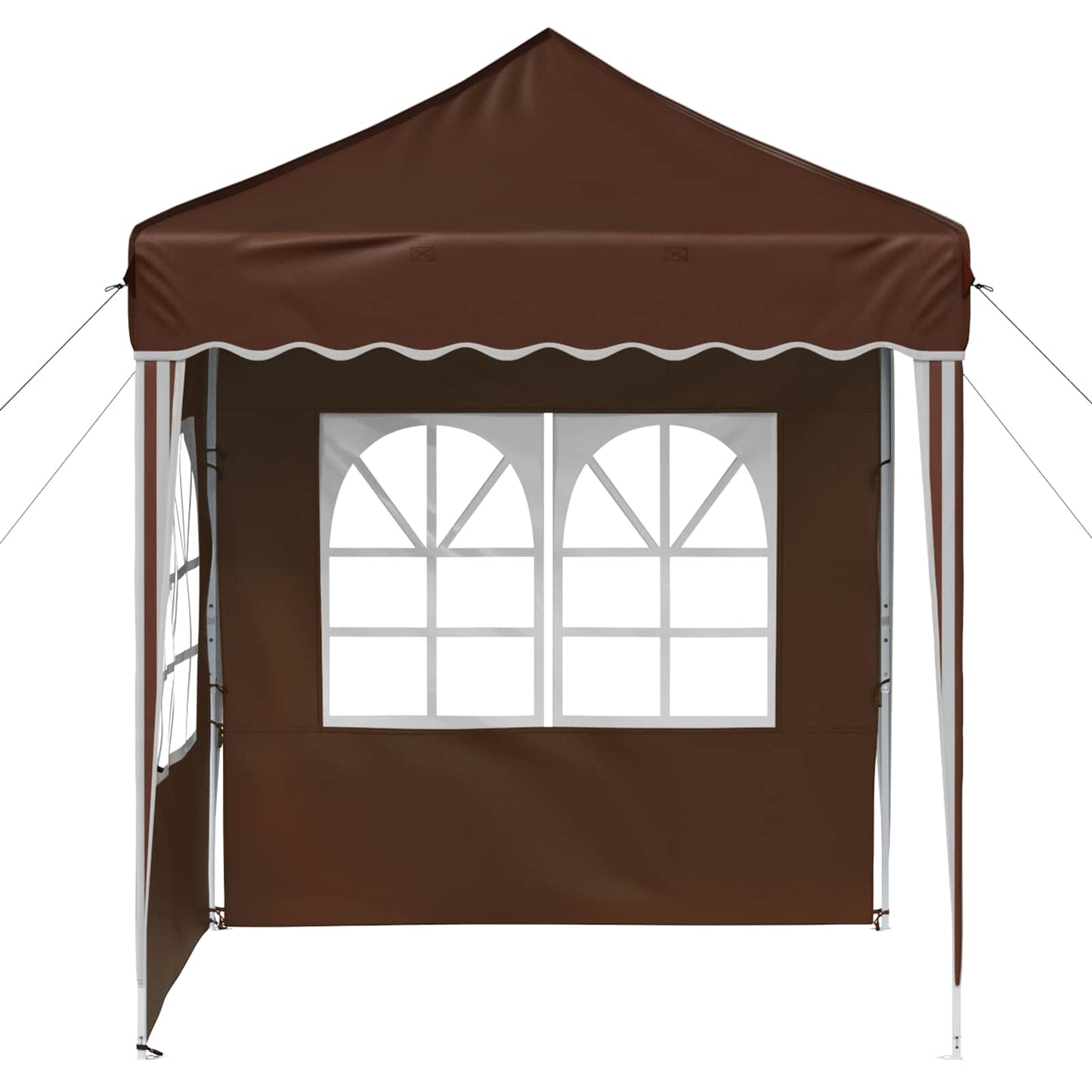 Pop-up Festtelt 195 x 195 x 245 cm Brun Oxford stof