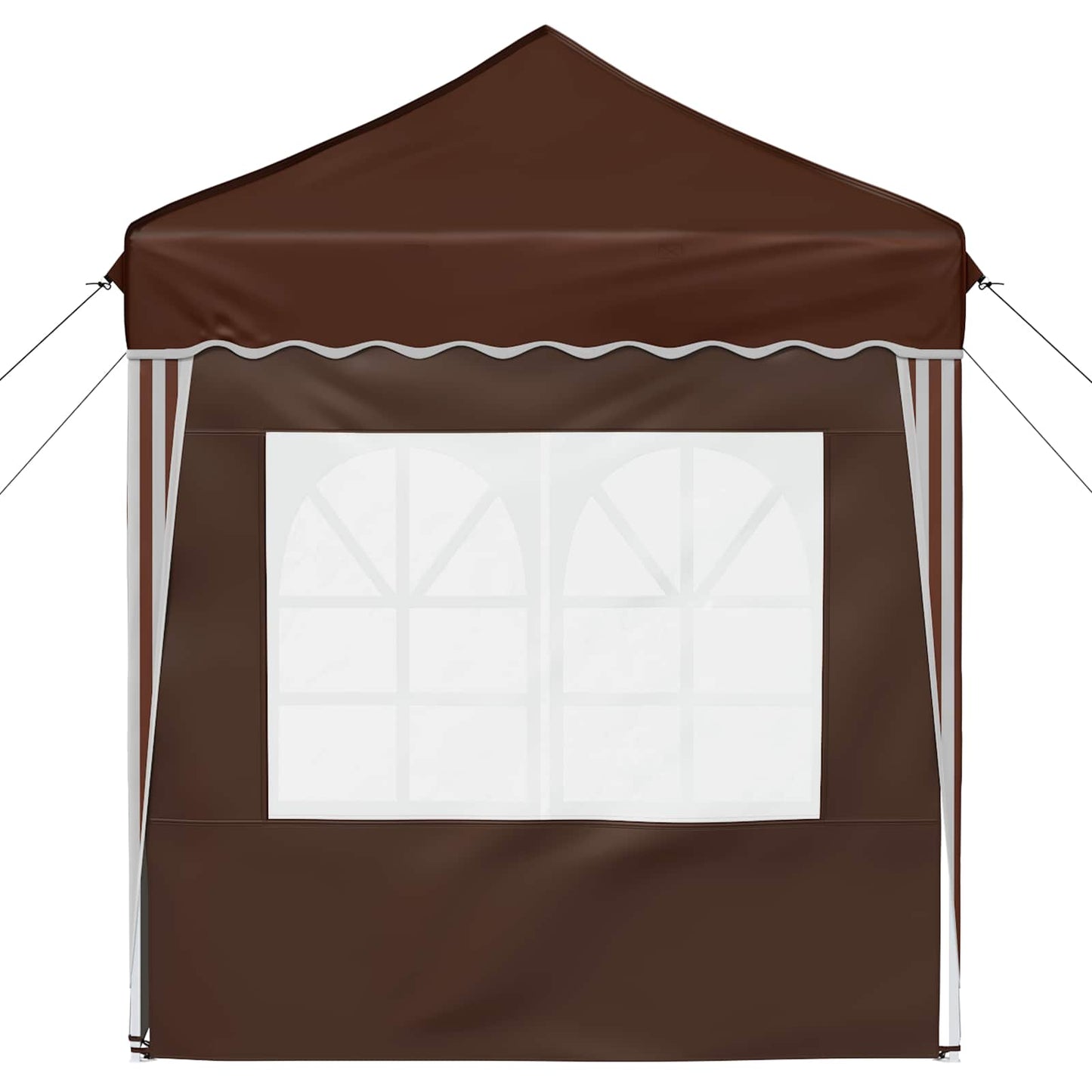 Pop-up Festtelt 195 x 195 x 245 cm Brun Oxford stof