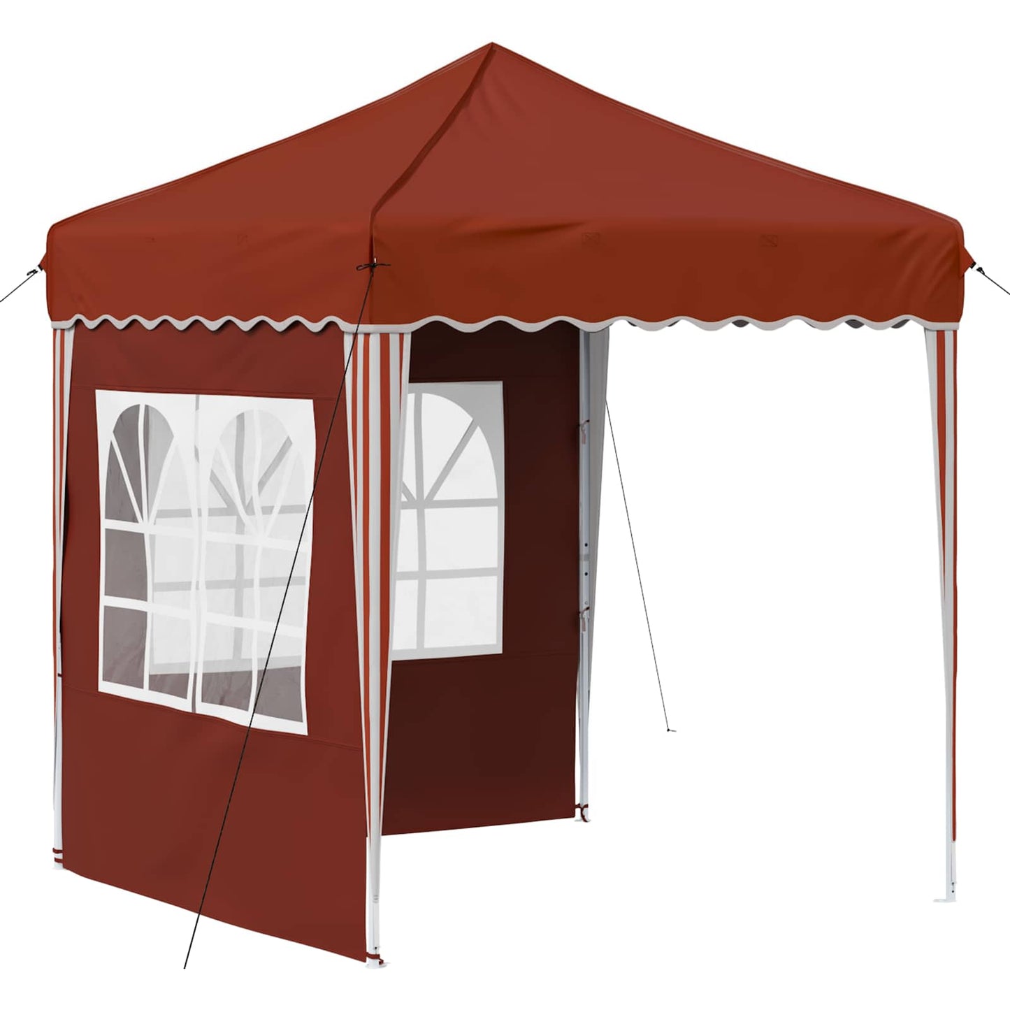 Pop-up Festtelt 195 x 195 x 245 cm Terrakotta Oxford stof