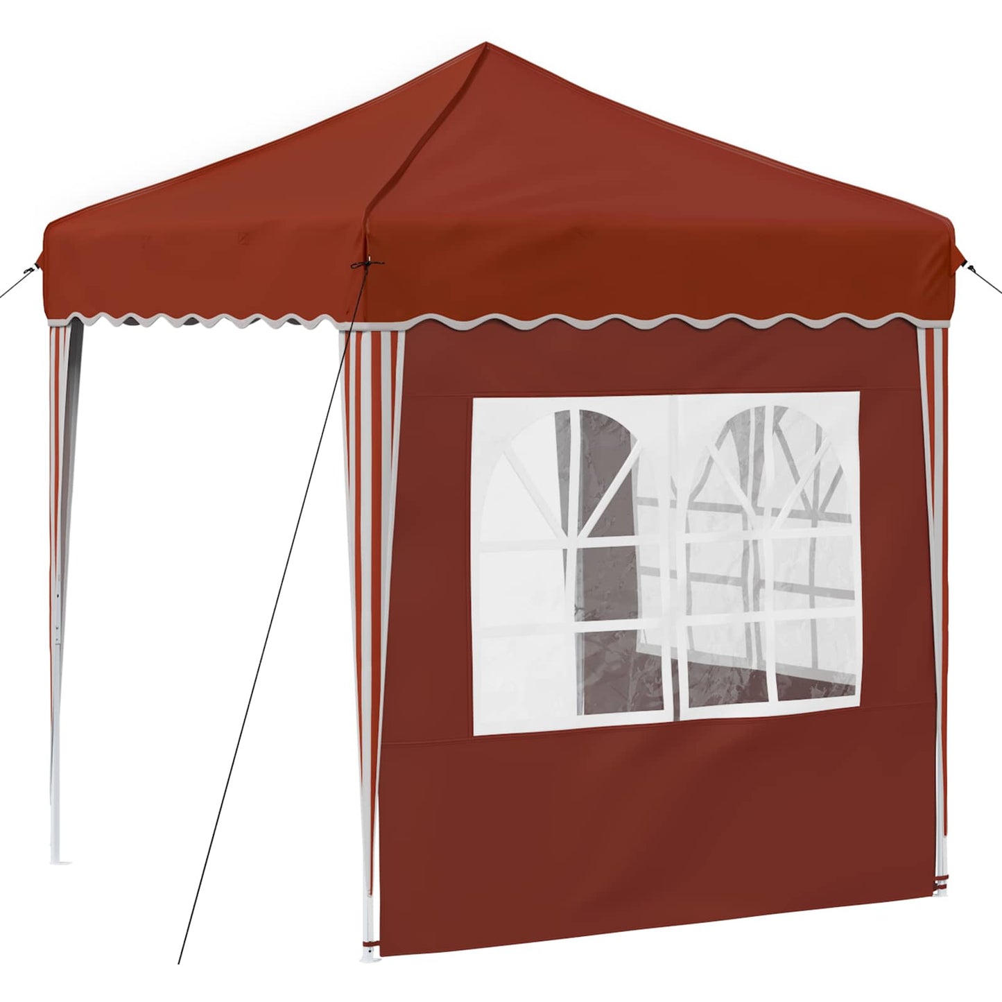 Pop-up Festtelt 195 x 195 x 245 cm Terrakotta Oxford stof