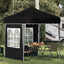 Pop-up Festtelt 195 x 195 x 245 cm Sort Oxford stof