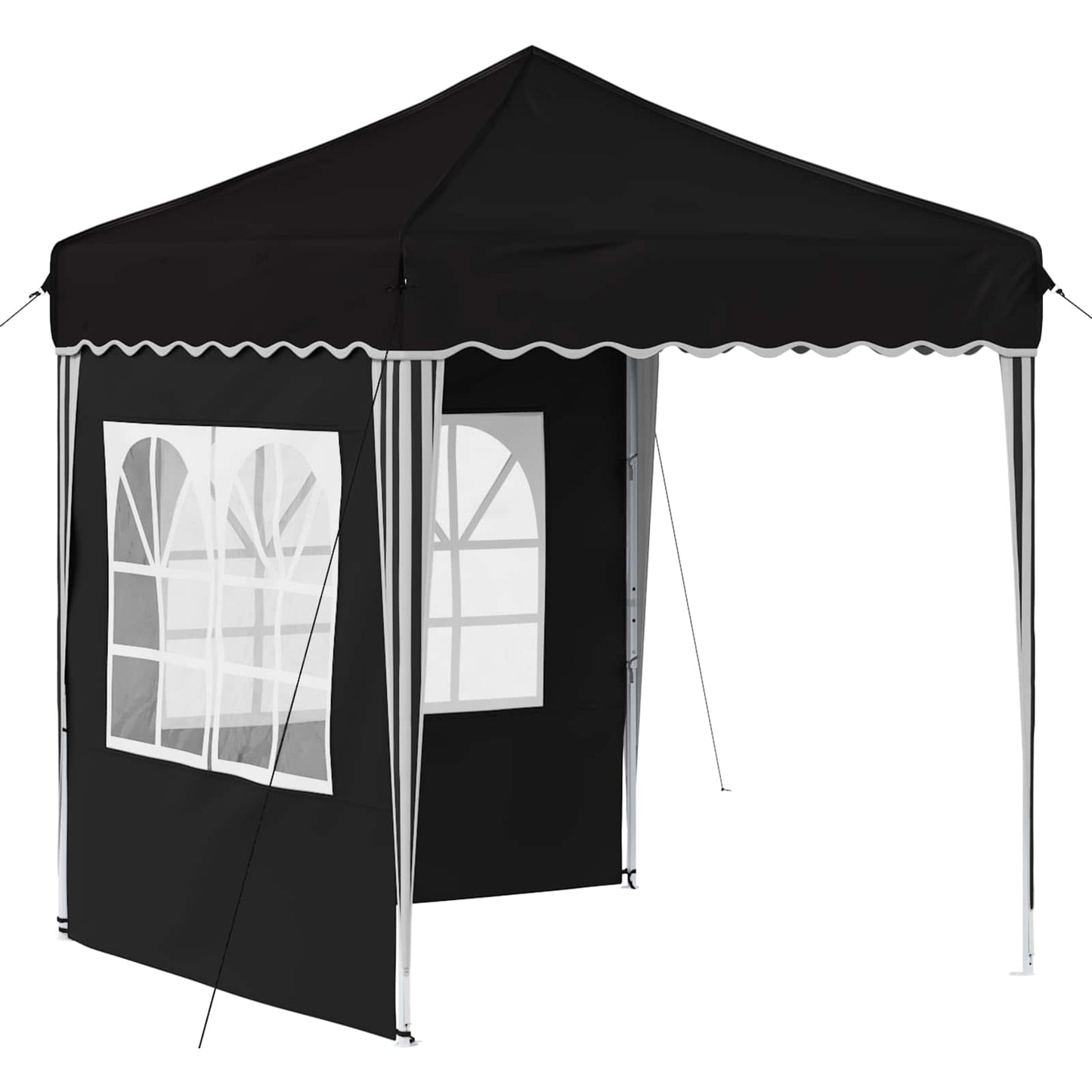 Pop-up Festtelt 195 x 195 x 245 cm Sort Oxford stof