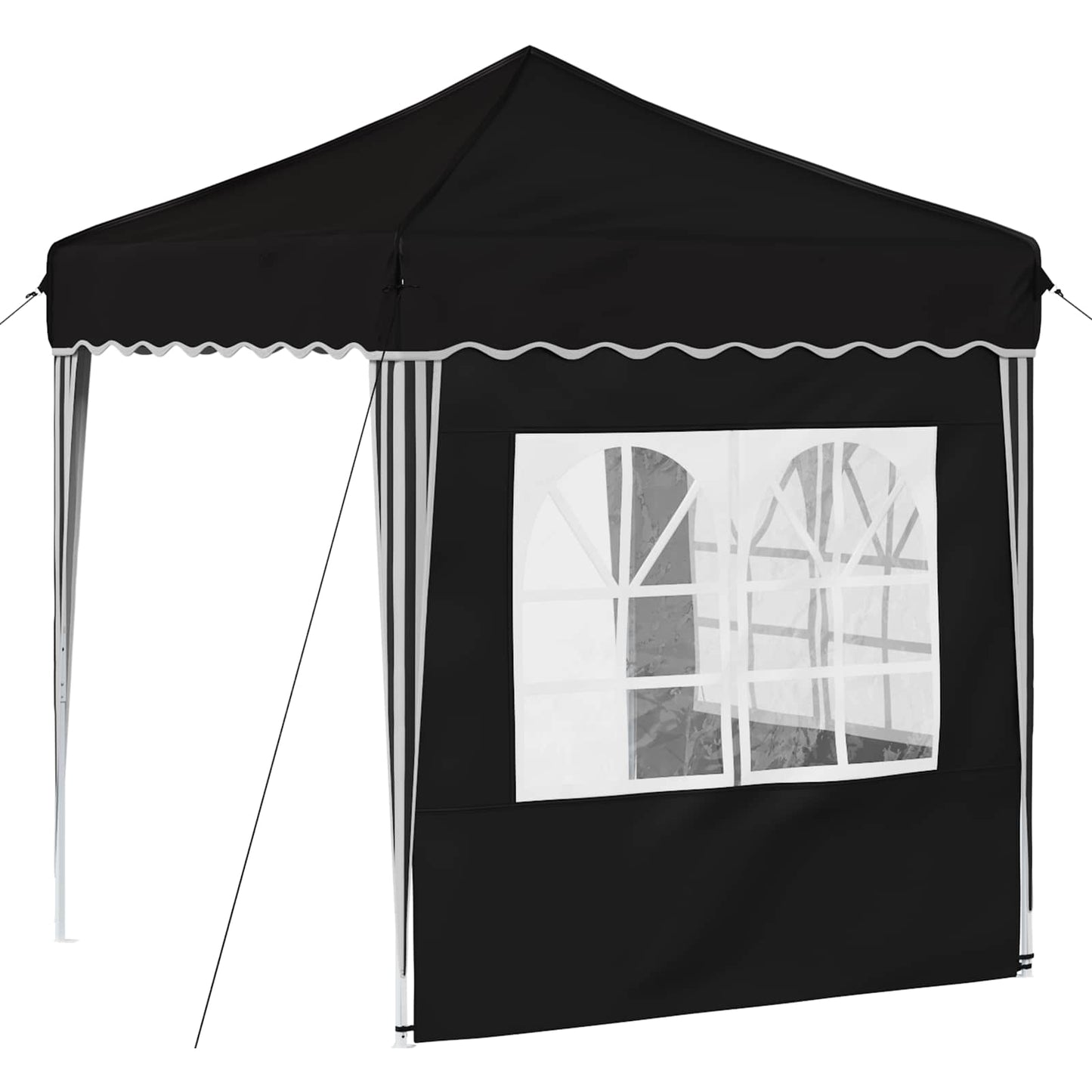 Pop-up Festtelt 195 x 195 x 245 cm Sort Oxford stof