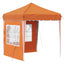Pop-up Festtelt 195 x 195 x 245 cm Orange Oxford stof