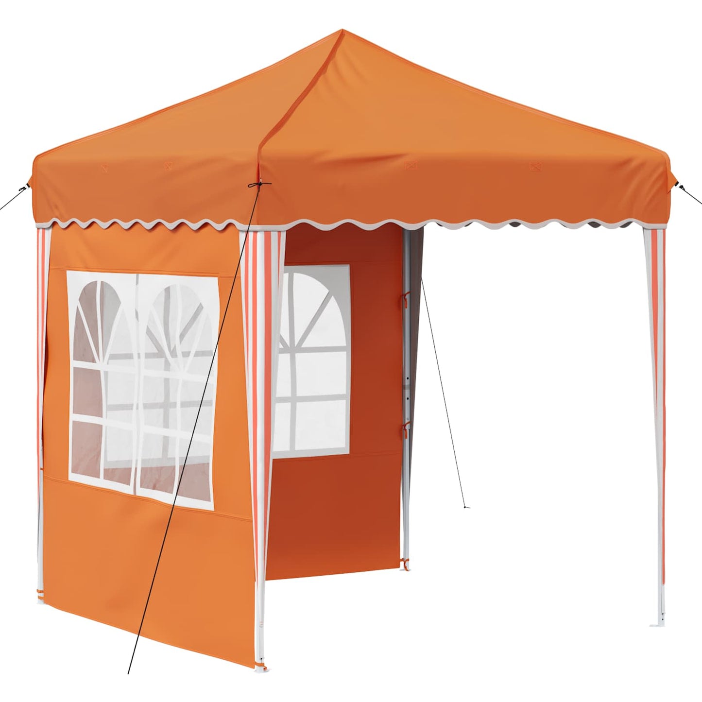 Pop-up Festtelt 195 x 195 x 245 cm Orange Oxford stof