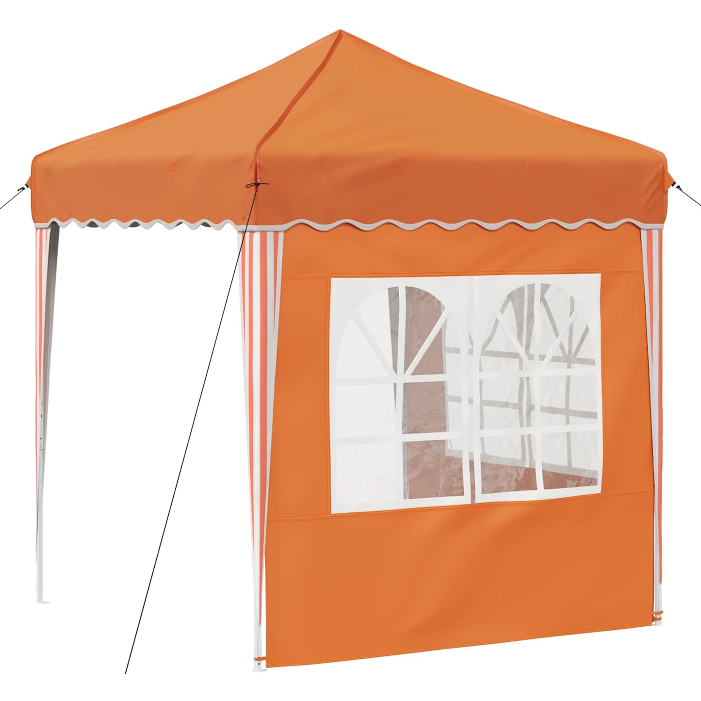 Pop-up Festtelt 195 x 195 x 245 cm Orange Oxford stof