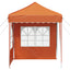 Pop-up Festtelt 195 x 195 x 245 cm Orange Oxford stof