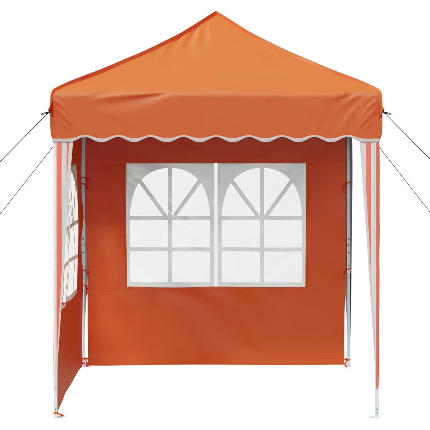 Pop-up Festtelt 195 x 195 x 245 cm Orange Oxford stof
