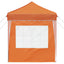 Pop-up Festtelt 195 x 195 x 245 cm Orange Oxford stof