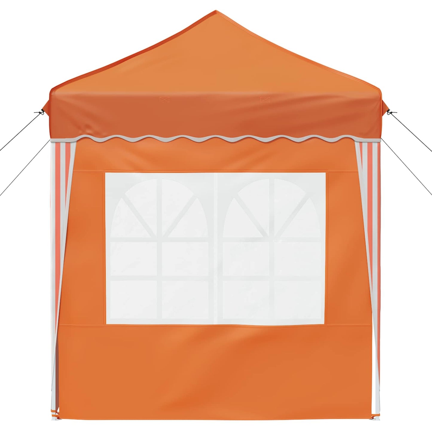 Pop-up Festtelt 195 x 195 x 245 cm Orange Oxford stof
