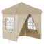 Pop-up Festtelt 195 x 195 x 245 cm Cremefarvet Oxford stof