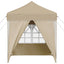 Pop-up Festtelt 195 x 195 x 245 cm Cremefarvet Oxford stof