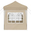 Pop-up Festtelt 195 x 195 x 245 cm Cremefarvet Oxford stof