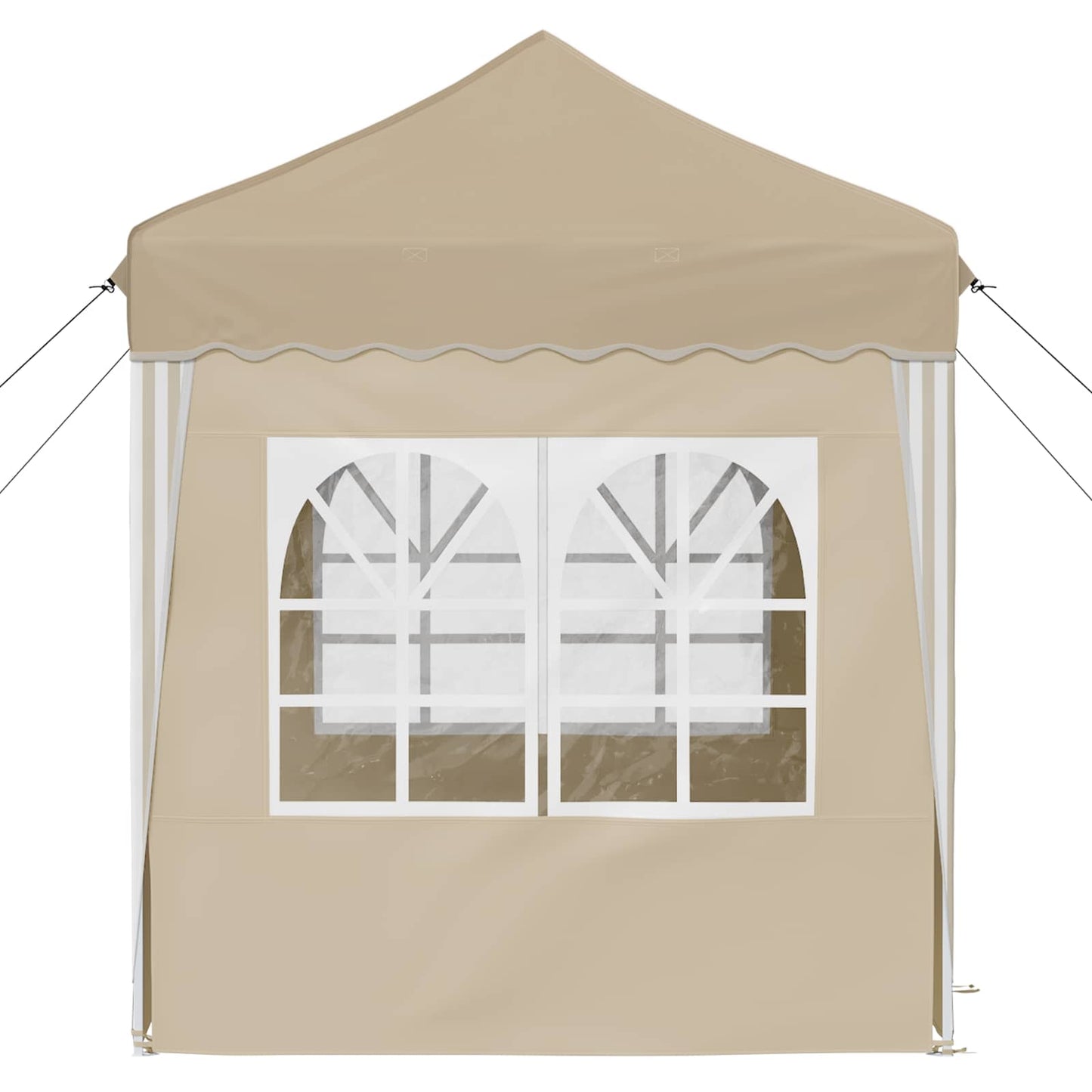 Pop-up Festtelt 195 x 195 x 245 cm Cremefarvet Oxford stof