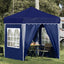 Pop-up Festtelt 195 x 195 x 245 cm Blå Oxford stof