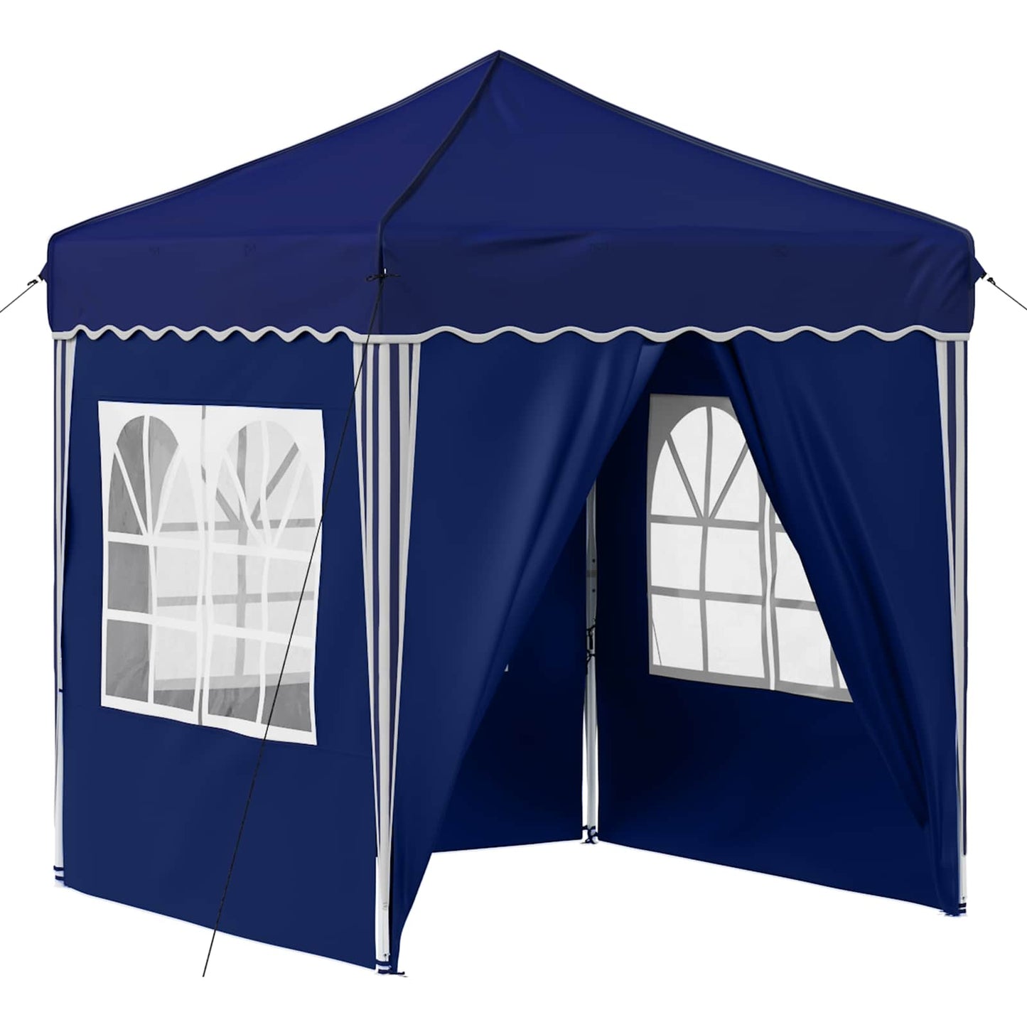 Pop-up Festtelt 195 x 195 x 245 cm Blå Oxford stof