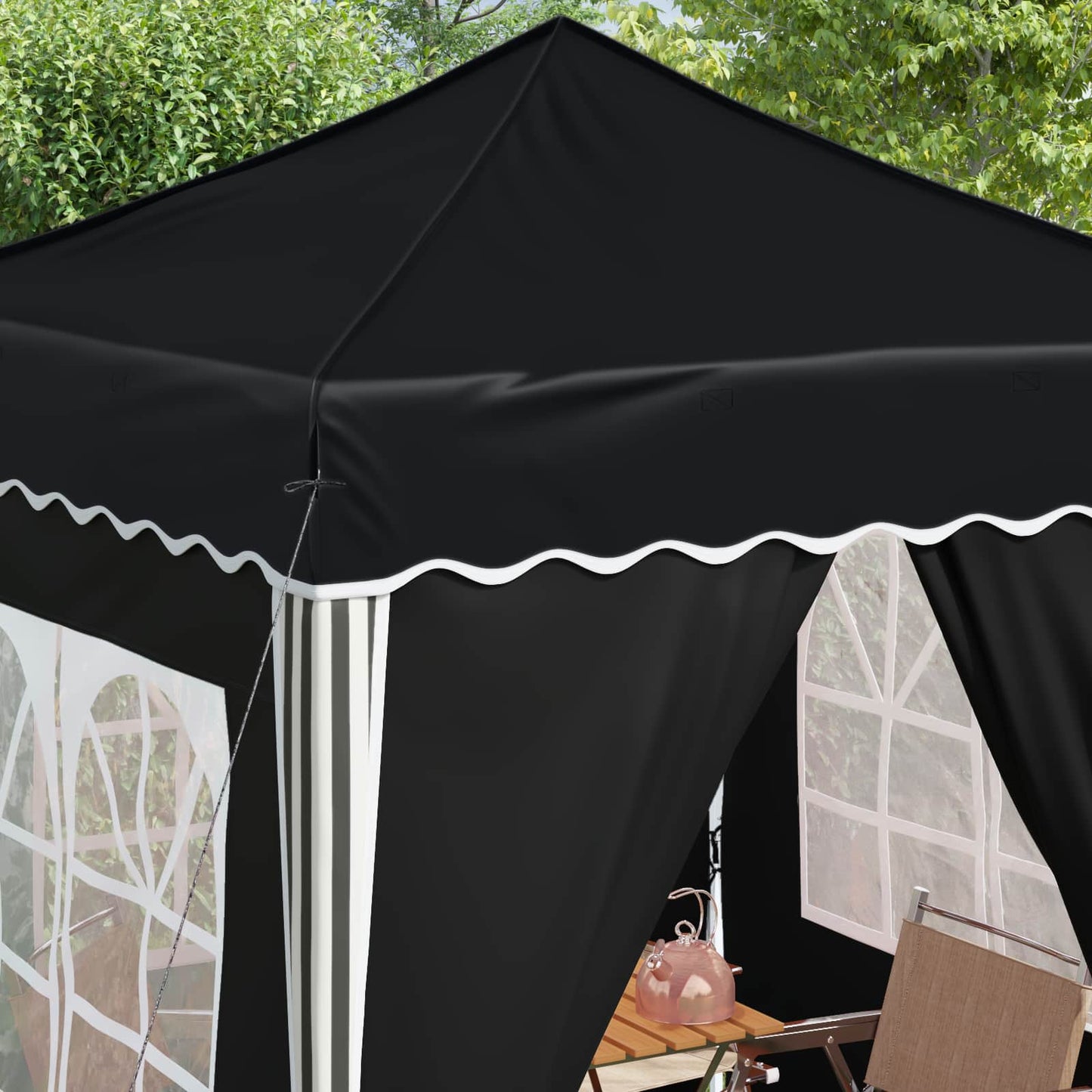 Pop-up Festtelt 195 x 195 x 245 cm Antracit Oxford stof