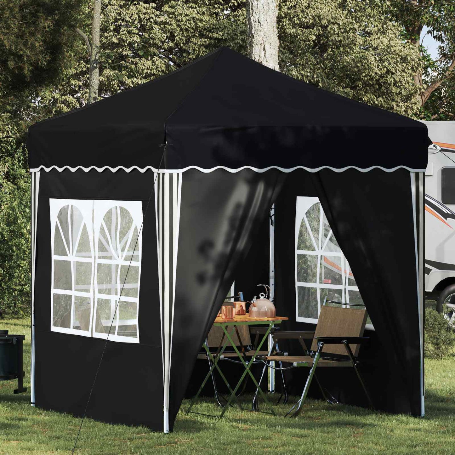 Pop-up Festtelt 195 x 195 x 245 cm Antracit Oxford stof