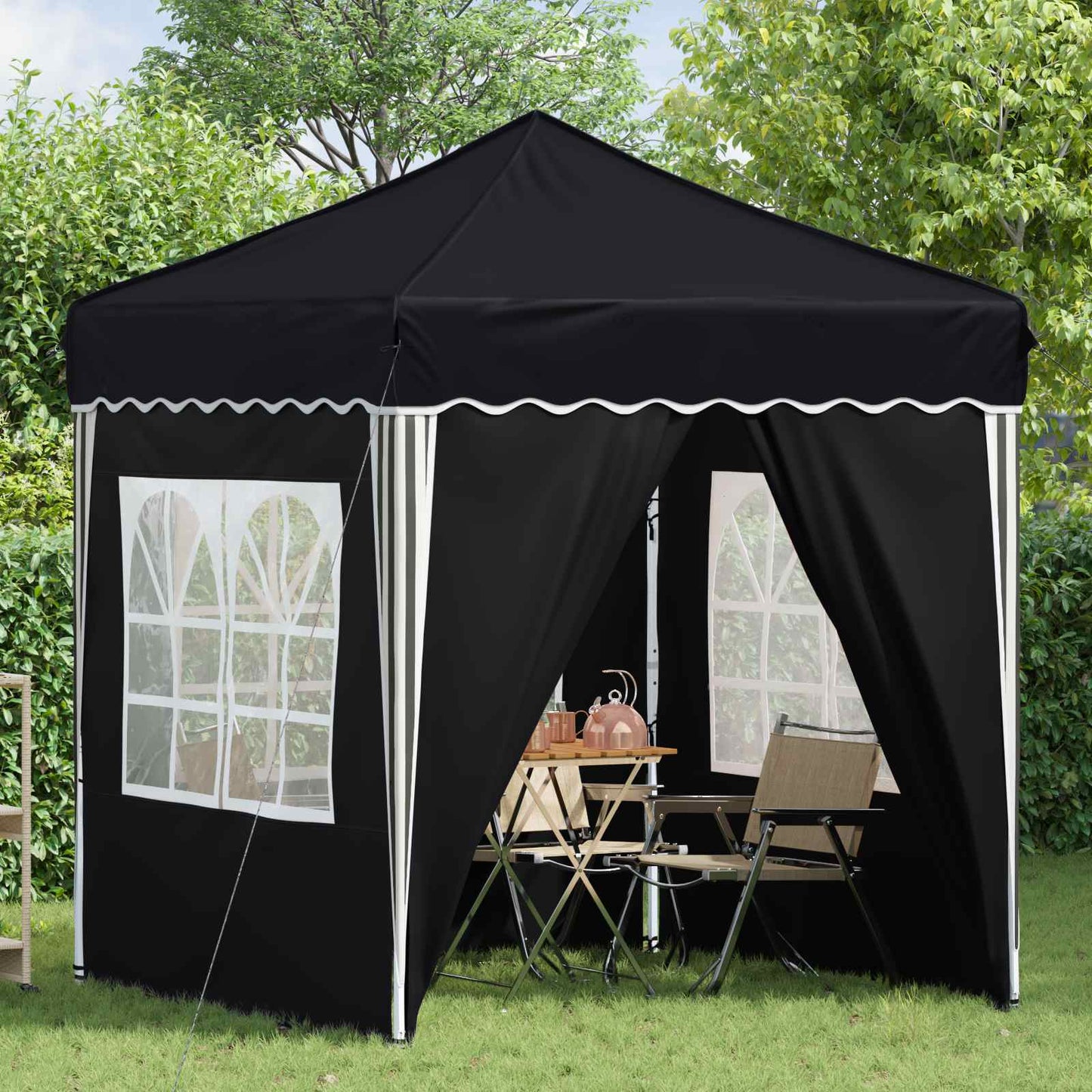 Pop-up Festtelt 195 x 195 x 245 cm Antracit Oxford stof