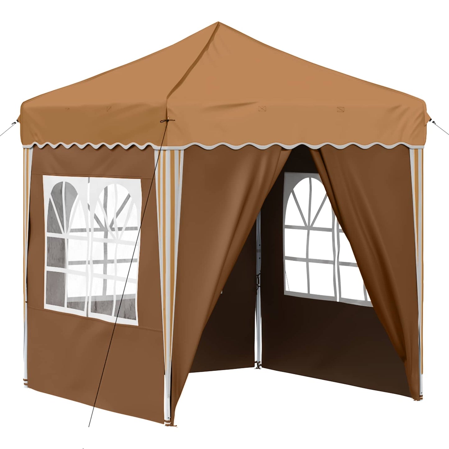 Pop-up Festtelt 195 x 195 x 245 cm Beige Oxford stof