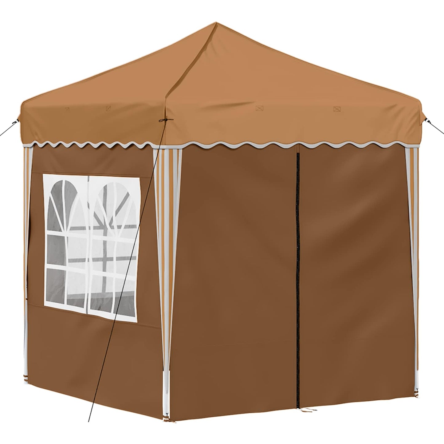 Pop-up Festtelt 195 x 195 x 245 cm Beige Oxford stof
