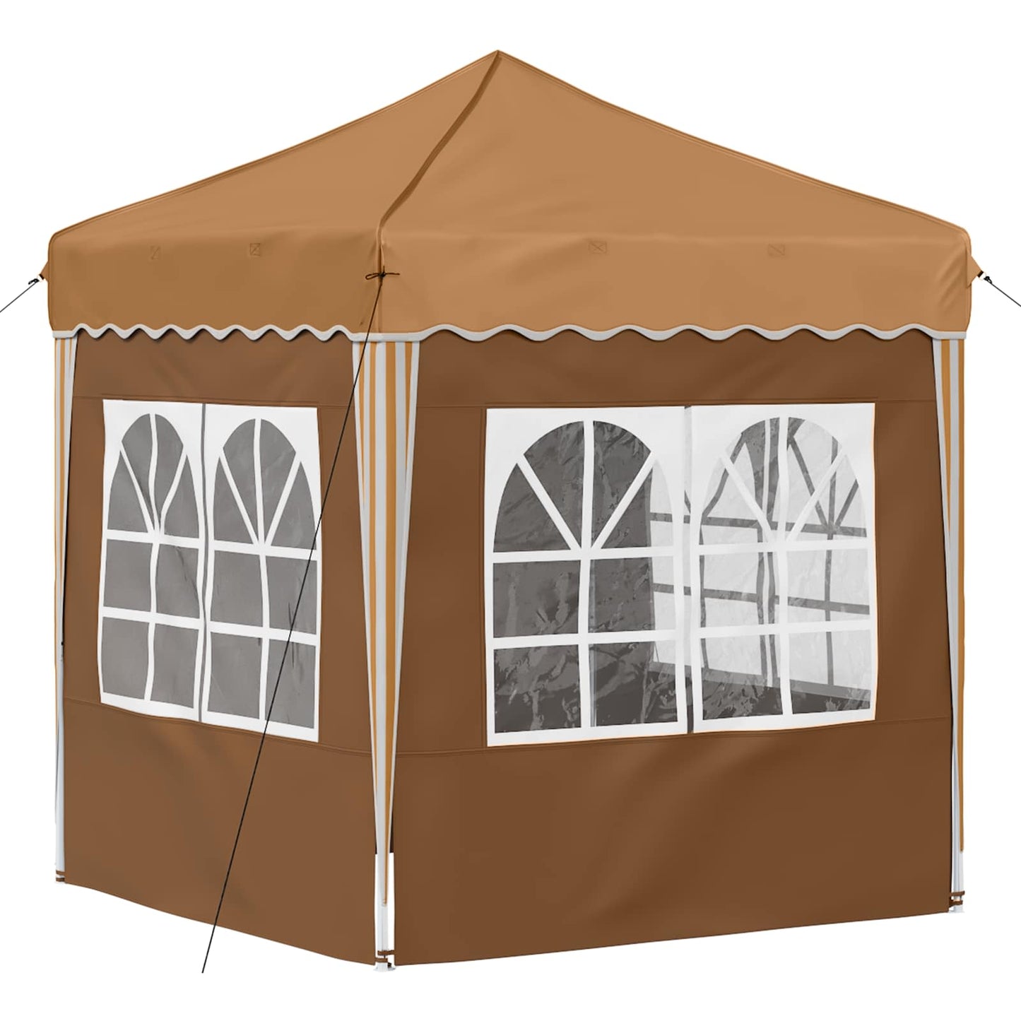Pop-up Festtelt 195 x 195 x 245 cm Beige Oxford stof