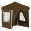 Pop-up Festtelt 195 x 195 x 245 cm Gråbrun Oxford stof