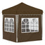 Pop-up Festtelt 195 x 195 x 245 cm Gråbrun Oxford stof