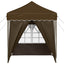 Pop-up Festtelt 195 x 195 x 245 cm Gråbrun Oxford stof