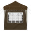 Pop-up Festtelt 195 x 195 x 245 cm Gråbrun Oxford stof