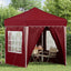 Pop-up Festtelt 195 x 195 x 245 cm Bordeaux Oxford stof