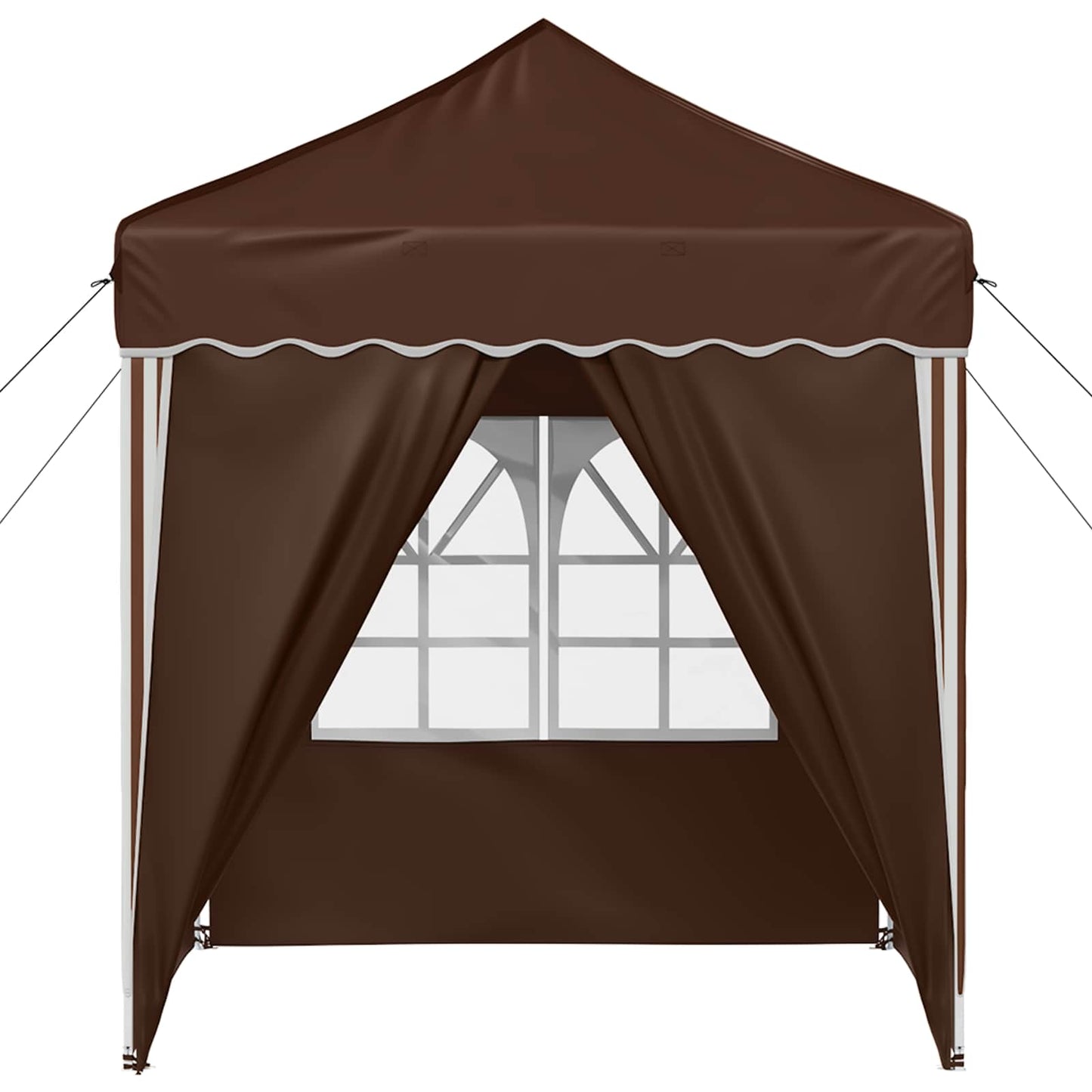 Pop-up Festtelt 195 x 195 x 245 cm Brun Oxford stof