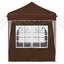 Pop-up Festtelt 195 x 195 x 245 cm Brun Oxford stof