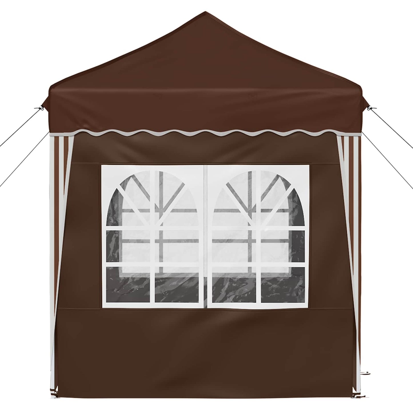 Pop-up Festtelt 195 x 195 x 245 cm Brun Oxford stof