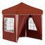 Pop-up Festtelt 195 x 195 x 245 cm Terrakotta Oxford stof
