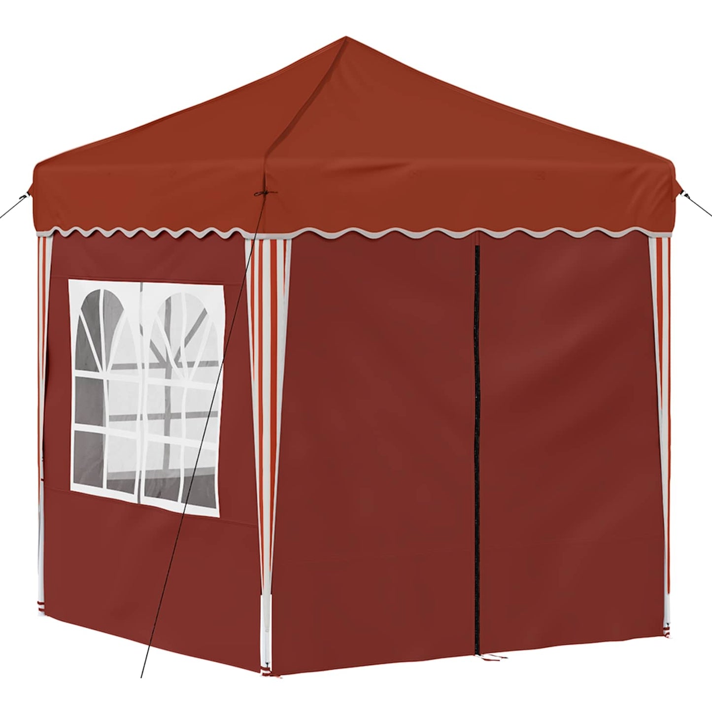Pop-up Festtelt 195 x 195 x 245 cm Terrakotta Oxford stof
