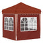 Pop-up Festtelt 195 x 195 x 245 cm Terrakotta Oxford stof