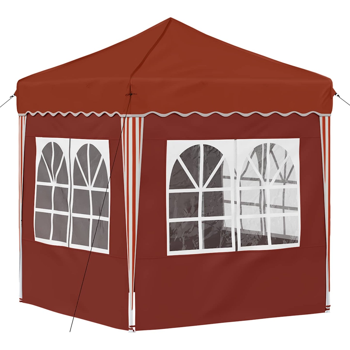 Pop-up Festtelt 195 x 195 x 245 cm Terrakotta Oxford stof